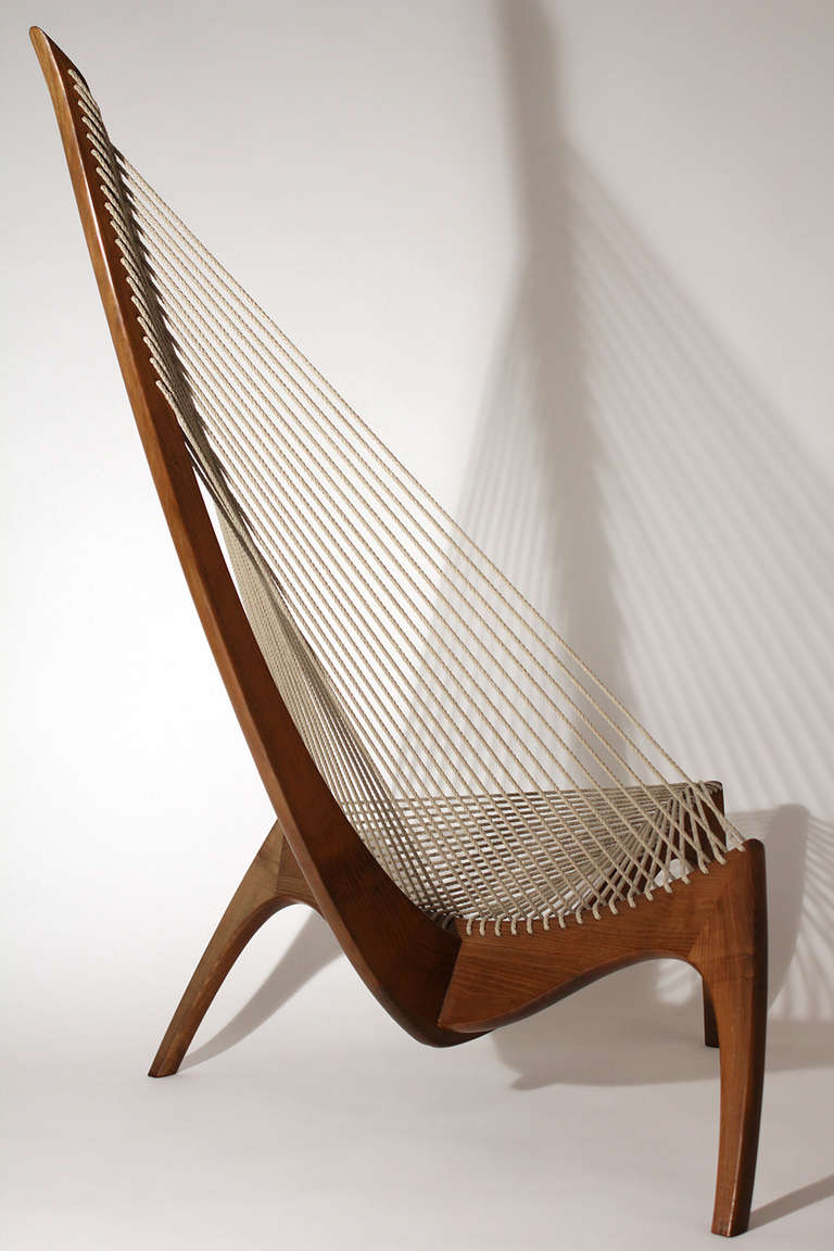 Mid-Century Modern Harp Chair by Jorgen Hovelskov for Christensen & Larsen Denmark