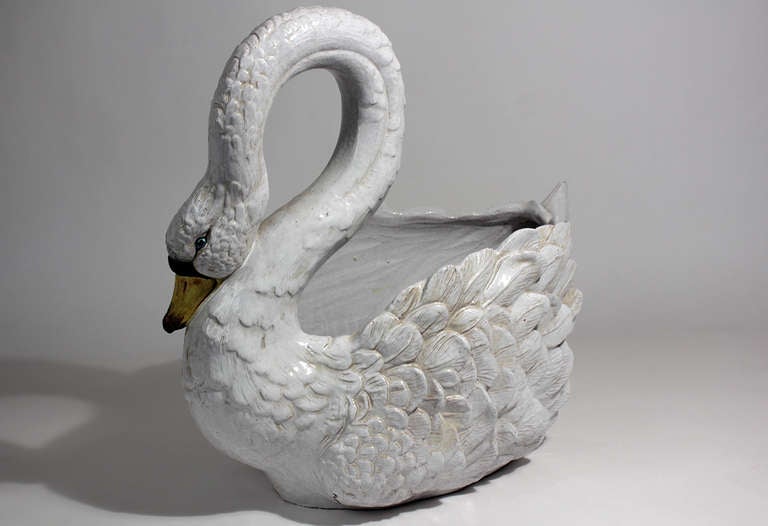 ceramic swans