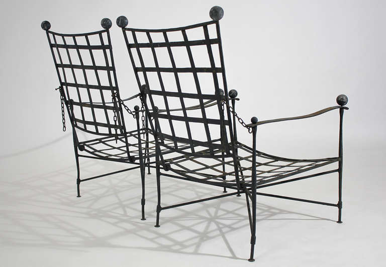Mid-20th Century Pair of Salterini Lounge Chairs