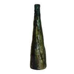 Drip Glaze Bottle Vase by Guido Gambone