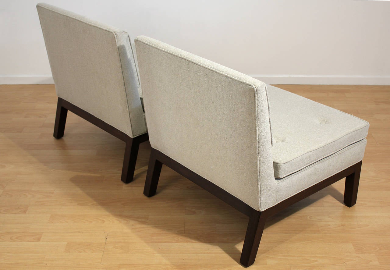 20th Century Pair of Michael Taylor for Baker Slipper Lounge Chairs