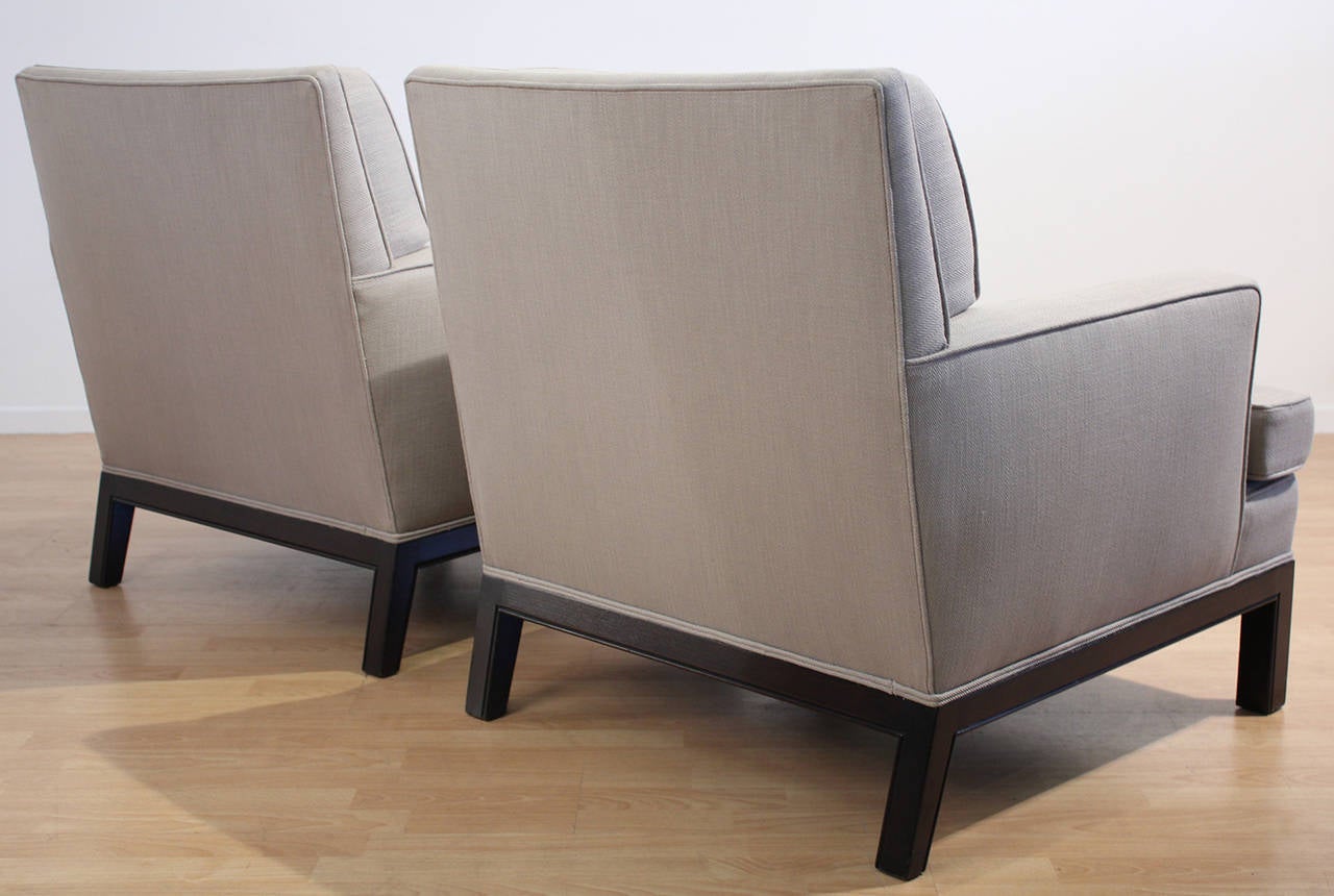 20th Century T. H. Robsjohn-Gibbings Pair of Lounge Chairs