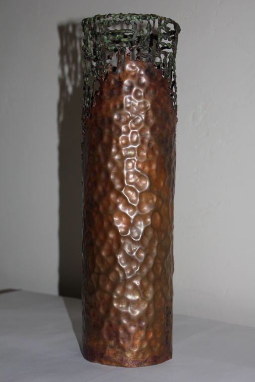 20th Century Copper Vase by Marcello Fantoni For Sale