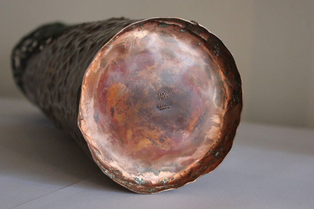 Copper Vase by Marcello Fantoni For Sale 2