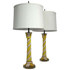 Murano Pair of Table Lamps 1