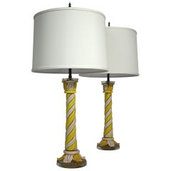 Murano Pair of Table Lamps