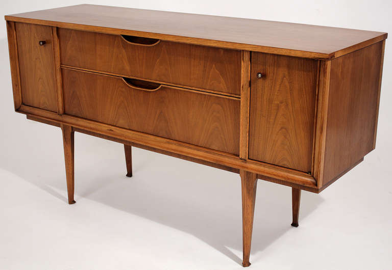 Mid-Century Modern Thin Profile Credenza