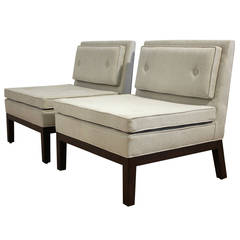 Pair of Michael Taylor for Baker Slipper Lounge Chairs