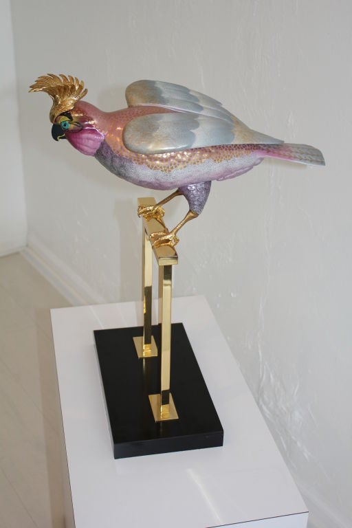 Mangani Porcelain Cockatoo for Oggetti Italy 1