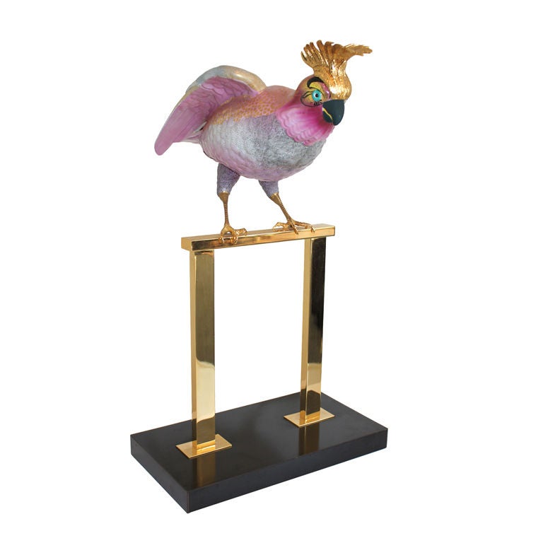 Mangani Porcelain Cockatoo for Oggetti Italy