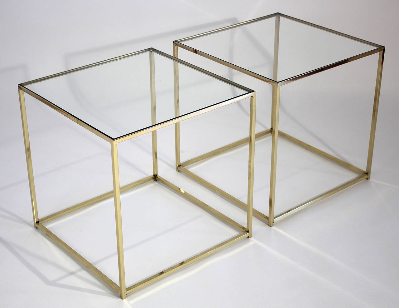 glass cube coffee table