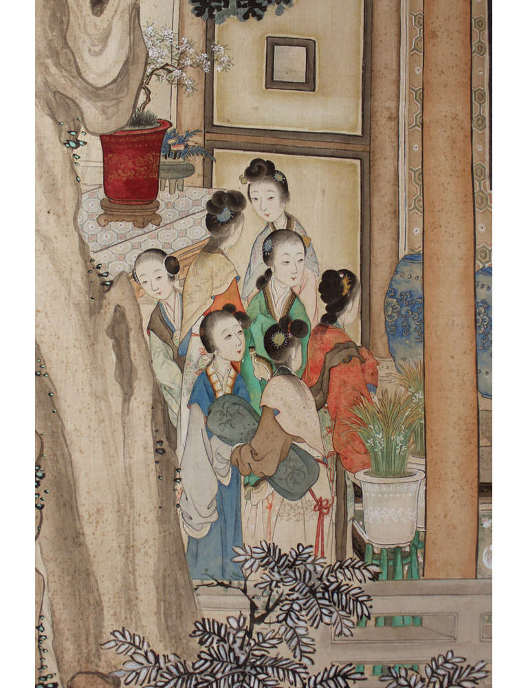 8-Panel Chinese Scroll Painting 2