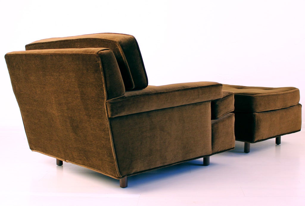 Mid-20th Century Harvey Probber Chair and Ottoman