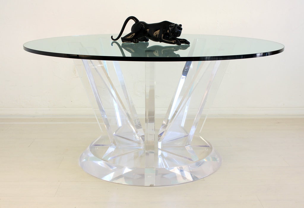Lucite Dining Table at 1stDibs