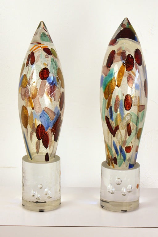 Modern Seguso Murano Art Glass Sculptures