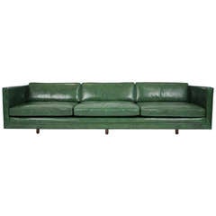 Vintage Harvey Probber Leather Sofa