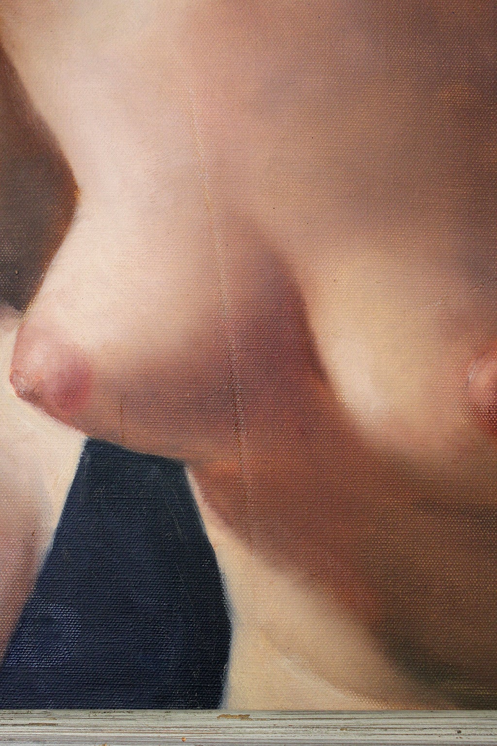 Pal Fried Nude Portrait Oil on Canvas For Sale 2