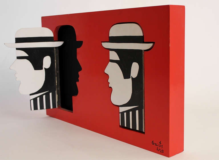 French Yannis Gaitis Sculpture Painting