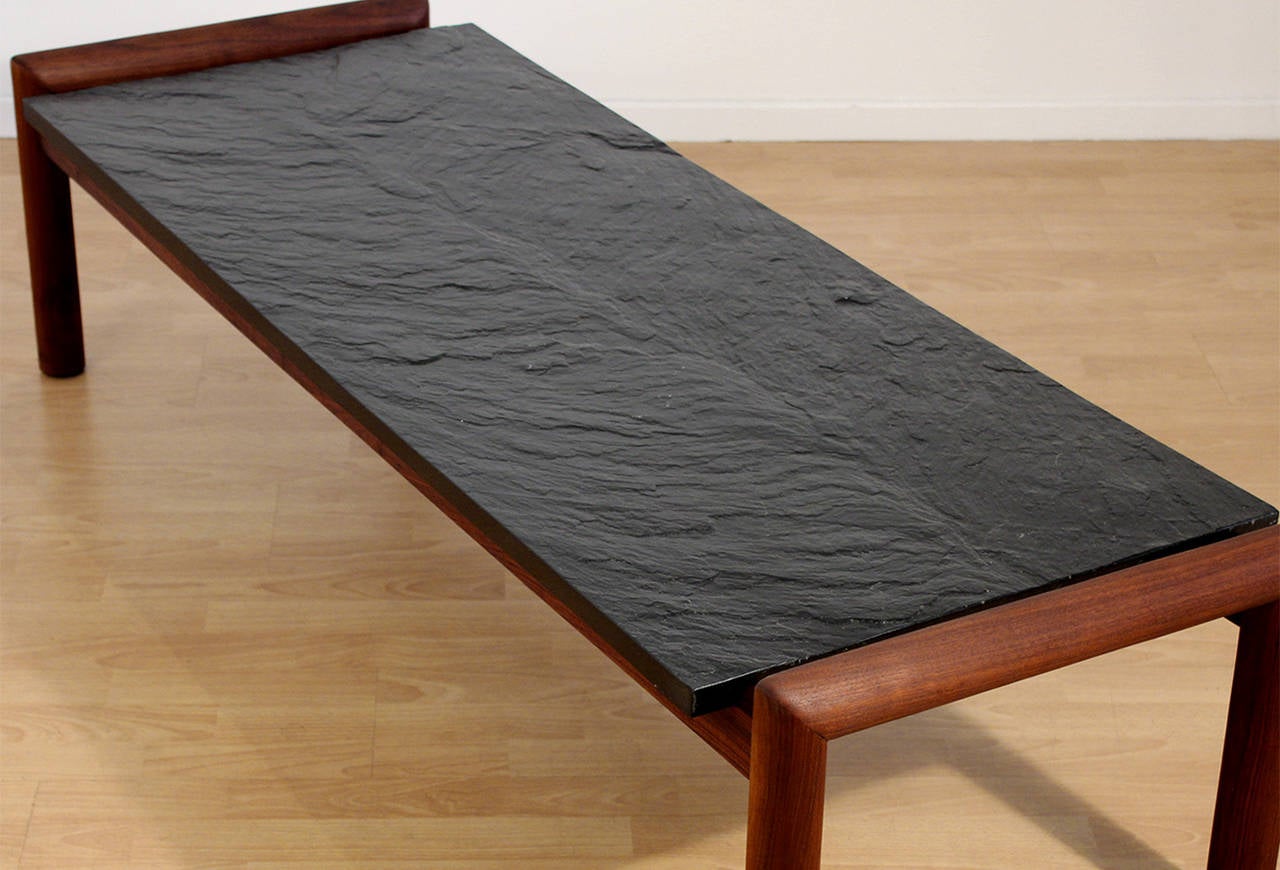 Mid-Century Modern Adrian Pearsall for Craft Associates Slate Top Coffee Table