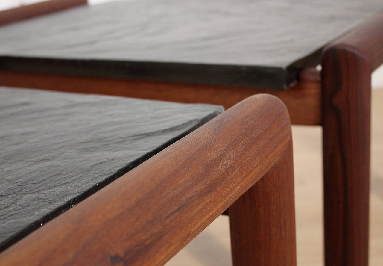 Adrian Pearsall for Craft Associates Slate Top End Tables 1