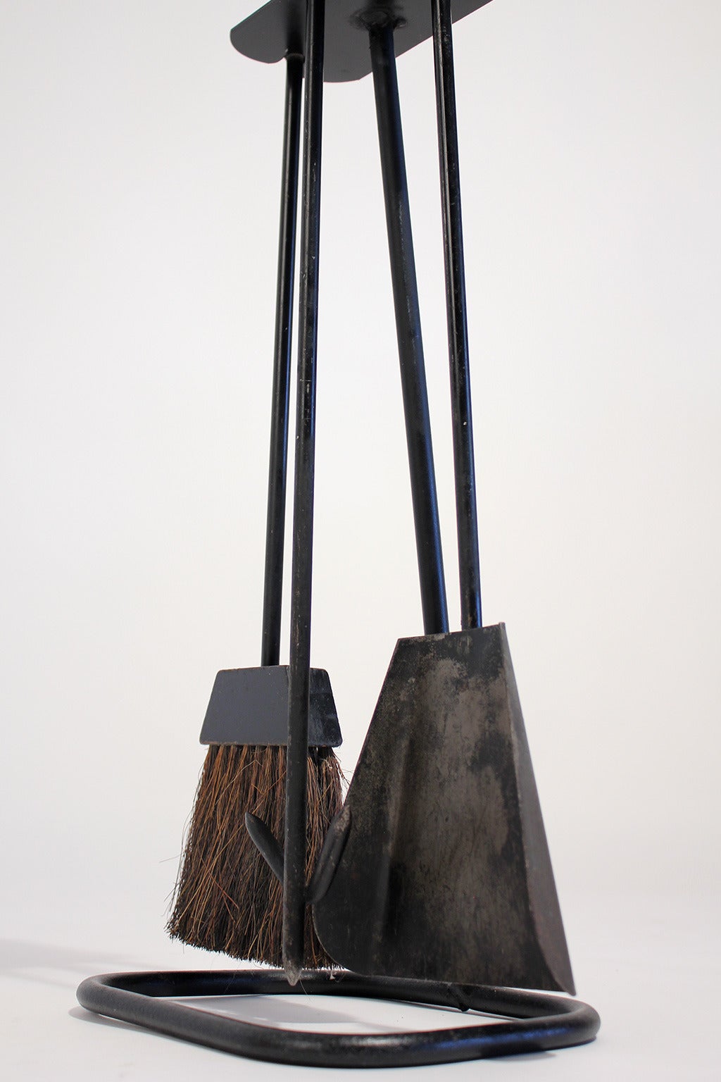 Modernist Wrought Iron Fire Tools In Excellent Condition In San Diego, CA