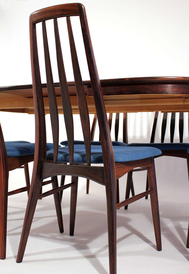 Danish Rosewood Table and Six Chairs by Koefoeds Hornslet 2
