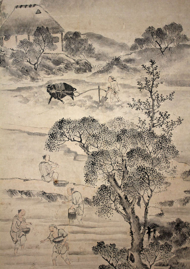 18th Century Japanese Scroll Paintings 1