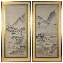 18th Century Japanese Scroll Paintings