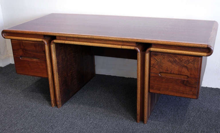 Mid-Century Modern Lou Hodges Executive Desk