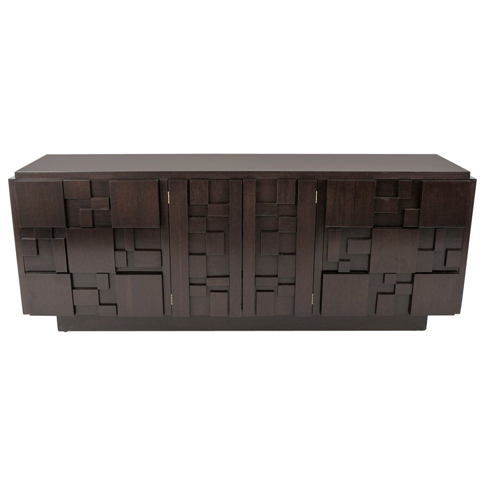 Brutalist Style Mosaic Chest of Drawers