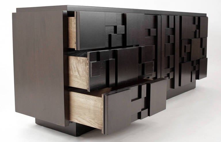 Brutalist Style Mosaic Chest of Drawers 1