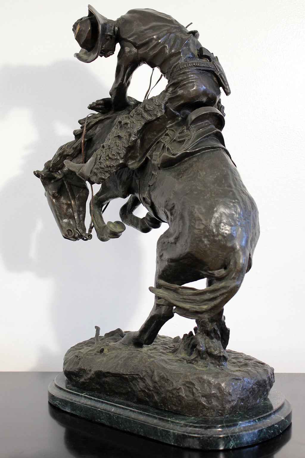 Frederic Remington "The Rattlesnake" Bronze Sculpture at 1stDibs