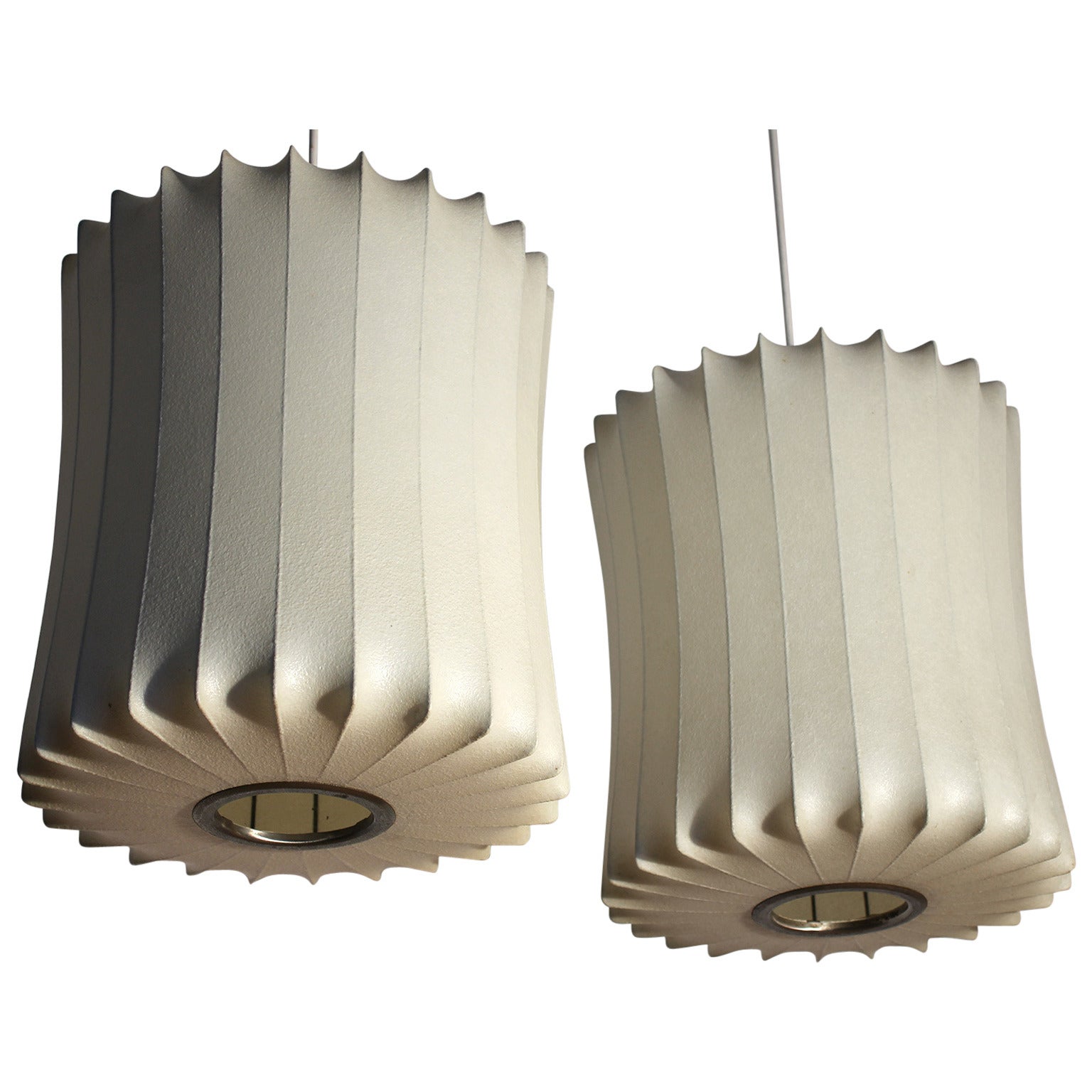 George Nelson for Howard Miller, Pair of Bubble Lamps