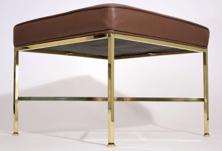 Paul McCobb Brass Stool In Excellent Condition In San Diego, CA