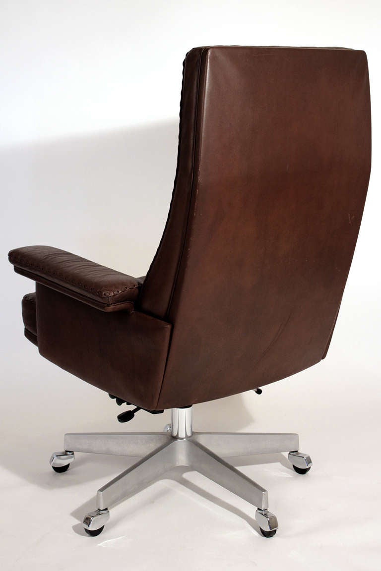 De Sede Leather Executive Chair In Excellent Condition In San Diego, CA