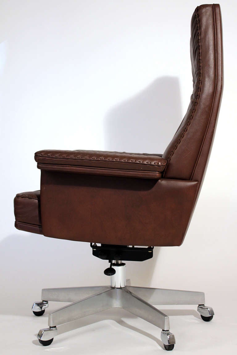 20th Century De Sede Leather Executive Chair