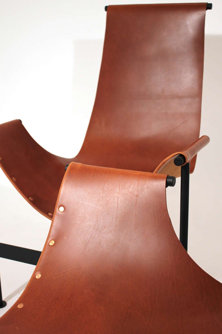 Leather Sling Lounge Chairs 4