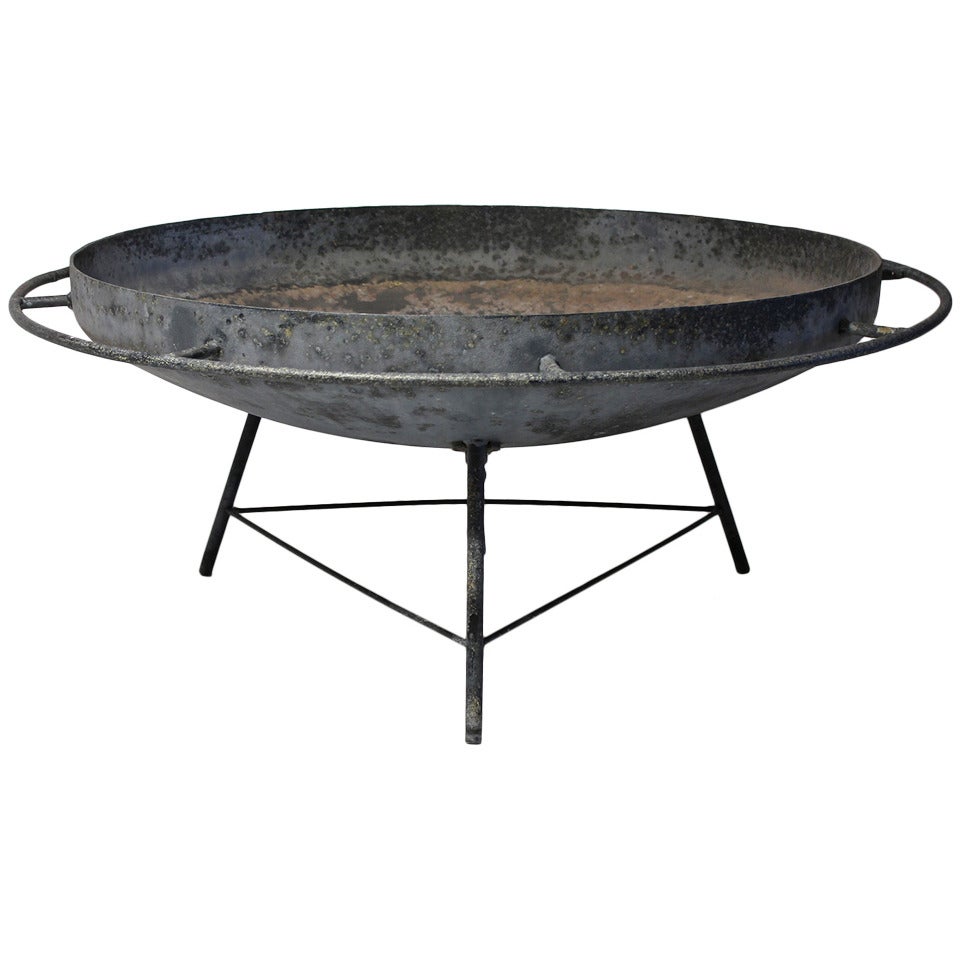 Large Modernist Fire Pit by Lobachi, 1950s