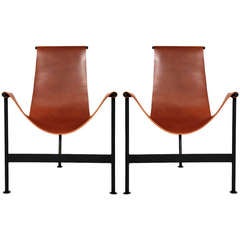 Leather Sling Lounge Chairs