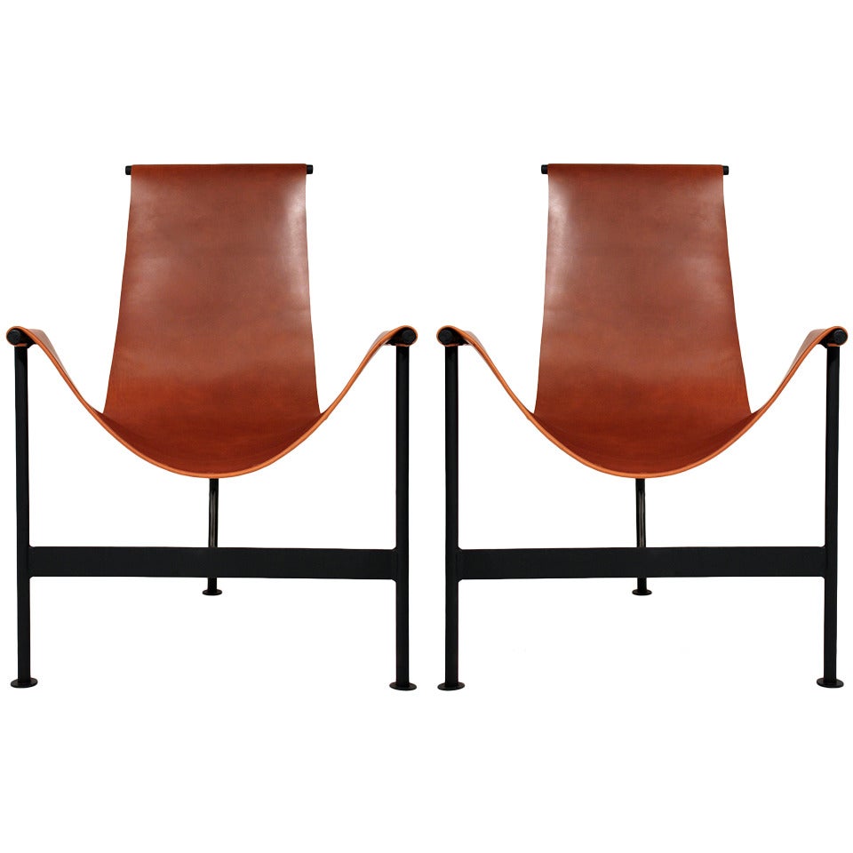 Leather Sling Lounge Chairs