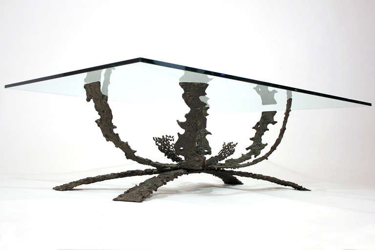 American Daniel Gluck Sculptural Cocktail Table