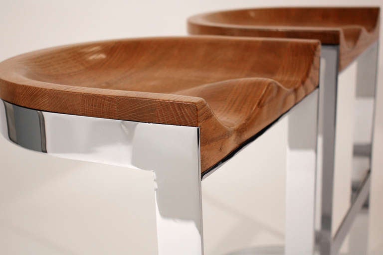 Warren Bacon Bar Stool Pair at 1stDibs warren bacon bar stools