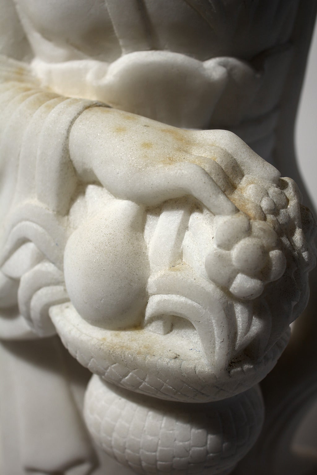 Chinese Carved Marble Quan Yin Sculpture at 1stDibs china marble