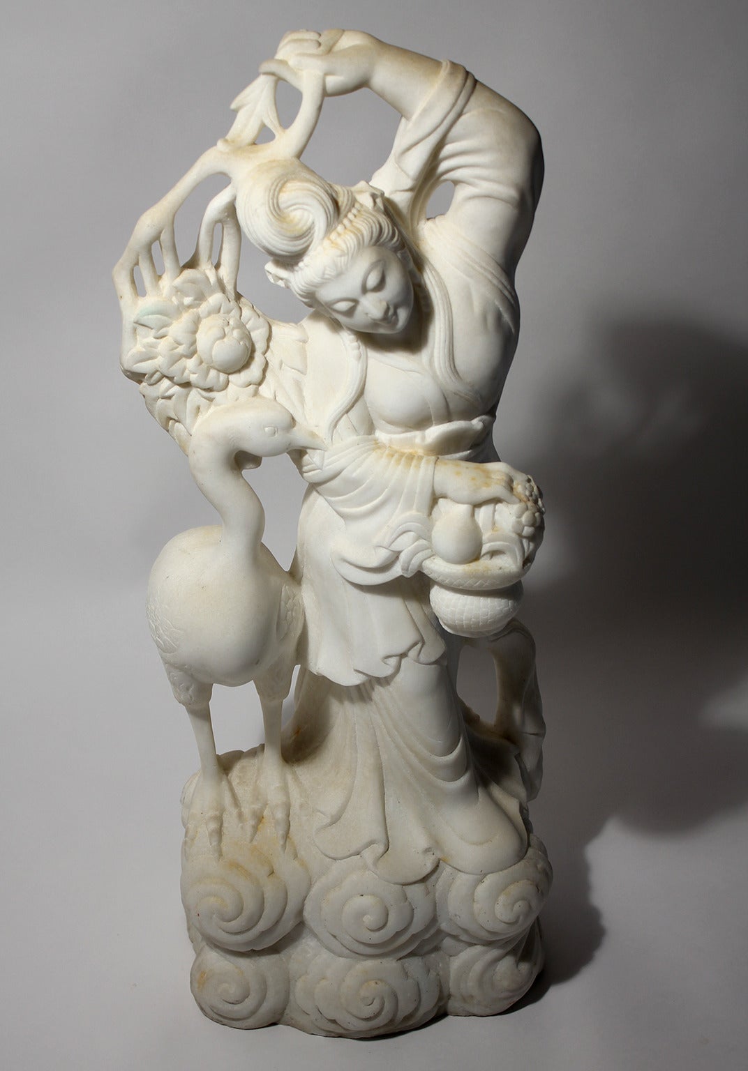 Chinese Carved Marble Quan Yin Sculpture 2