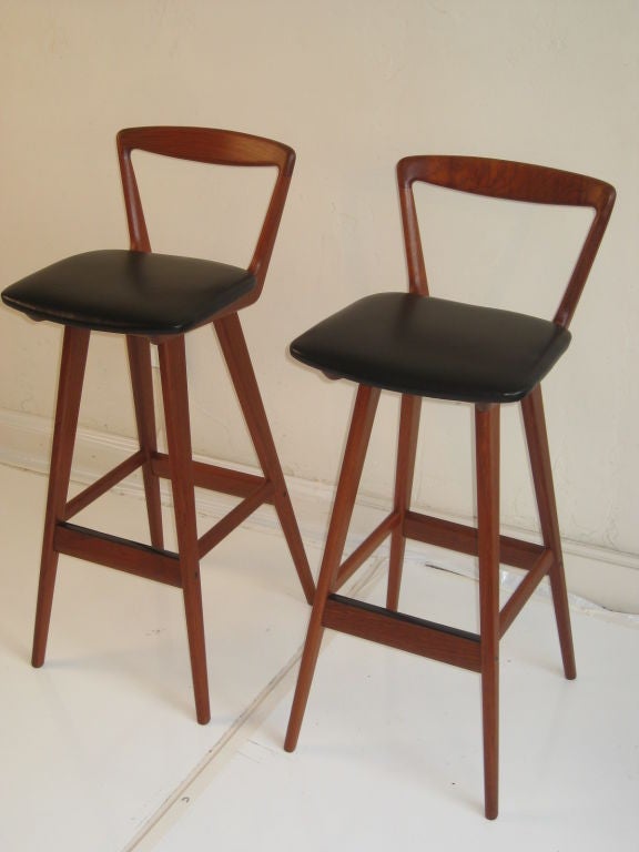 Pair of Bar Stools by Henry Rosengren Hansen 1