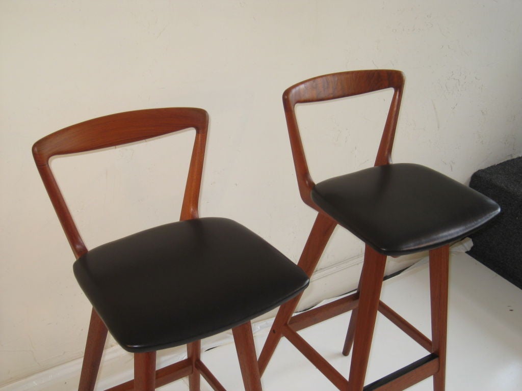 Pair of Bar Stools by Henry Rosengren Hansen 2