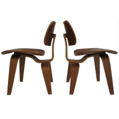 Vintage 1947 DCW Lounge Chairs by Charles Eames