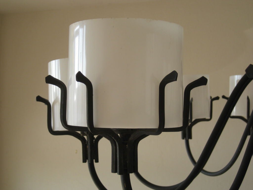 C. Carl Jennings Wrought Iron Chandelier 1