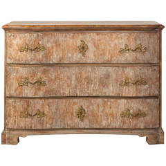 Serpentine Three Drawer Chest