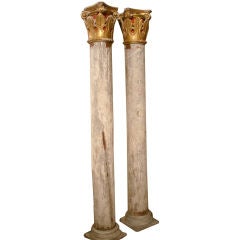 18c Pair of Italian Columns